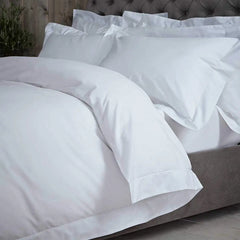 Cotton pure white hotel linen 4 piece set 80S bedding pure cotton satin luxury hotel 4 piece set