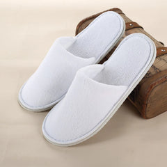 High-Quality Original Hemp Unisex Slides Slippers 5-Star Hotel Luxury White Waffle Slippers Disposable Elastaan Slippers