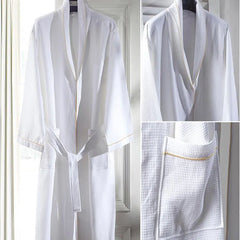 Hotel Linen Factory wholesale hotel waffle bathrobe 100% cotton for spa resorts