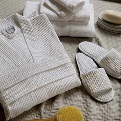 Premium quality luxury hotel 100% cotton mens and women bathrobe wholesale waffle bathrobe