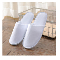 Wholesale white disposable luxury customized hotel slippers for spa