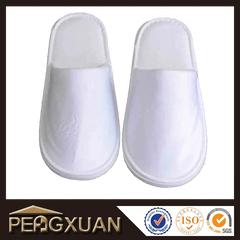 Custom hotel_disposable_slippers closed toe white terry hotel slippers for adults