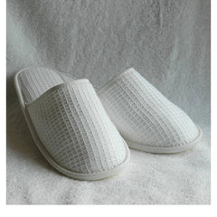 Wholesale customized For hotel disposable house spa splippers Washable Waffle Disposable Hotel Slippers