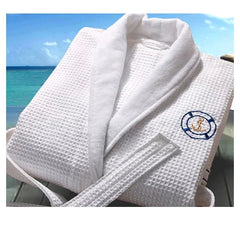 Premium quality luxury hotel 100% cotton mens and women bathrobe wholesale waffle bathrobe