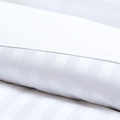 Best Selling 100 % cotton hotel Queen Size 1cm Stripe Bed Sheet Bedding Set