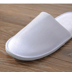 Wholesale white disposable luxury customized hotel slippers for spa