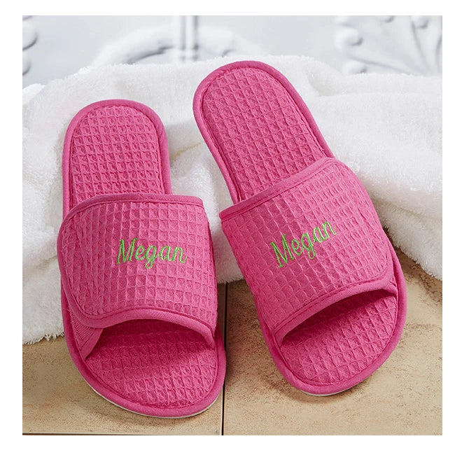 Pantoufles jetable pink salon slippers disposable bathroom  disposable hotel slippers open toe disposable slippers